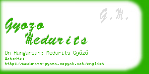 gyozo medurits business card