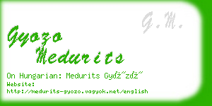 gyozo medurits business card